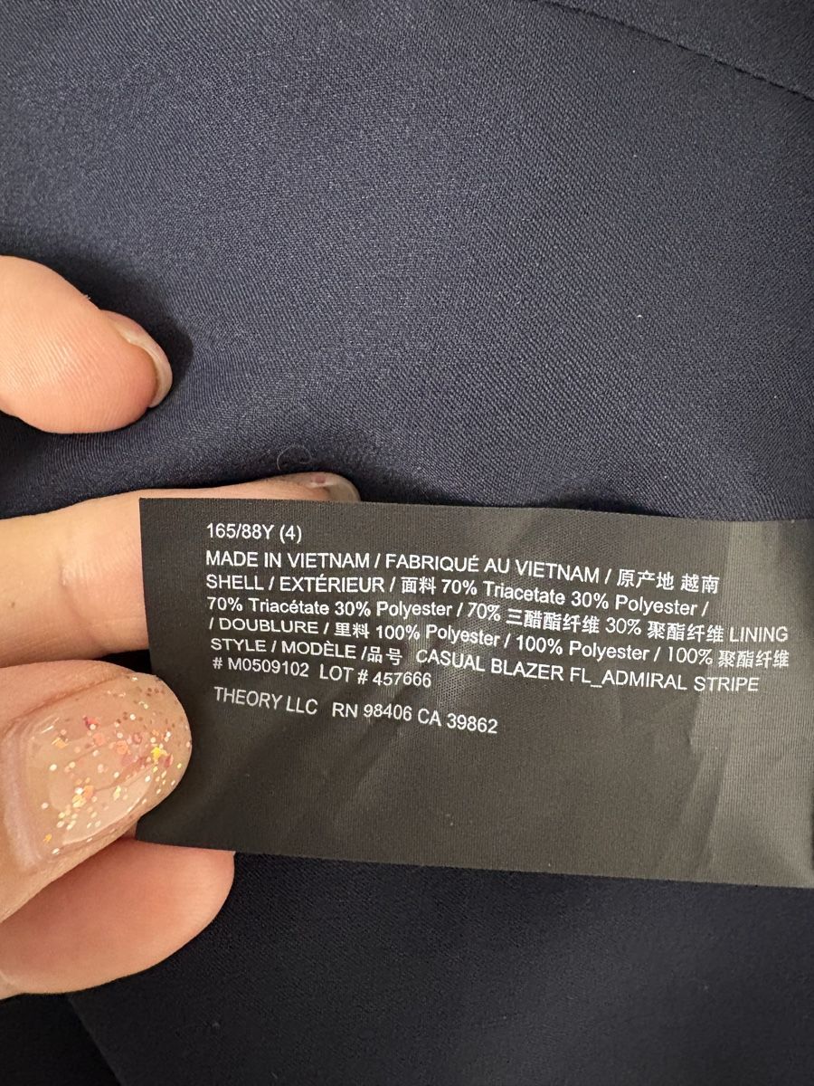 Theory Giacche: Edler Theory Blazer Gr. 36 blau leicht – Nuovo (secondo la descrizione) da Regensdorf venduto da secondchancefashion 5