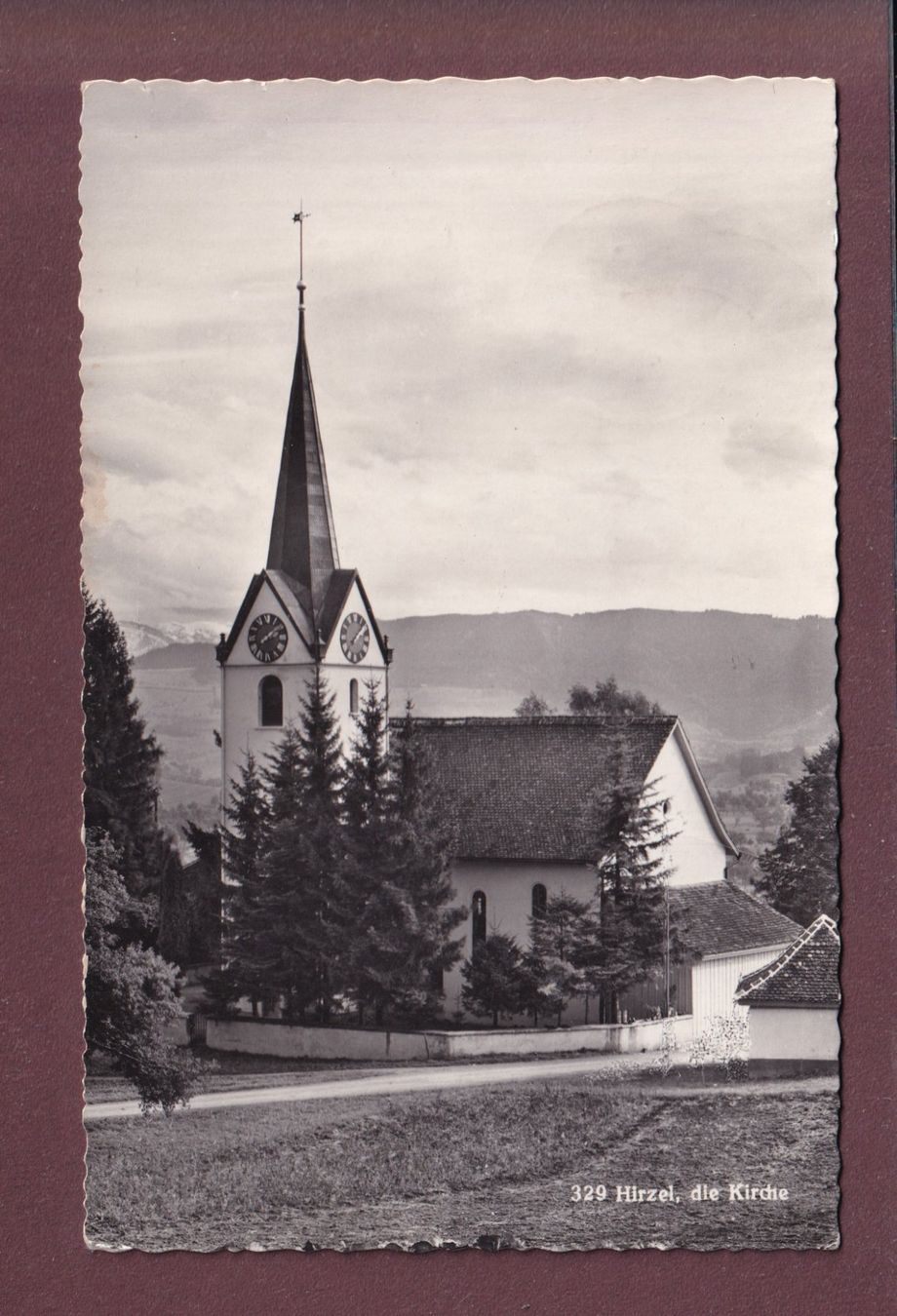 Cartoline postali: HIRZEL - Kirche - 1965 // Falte // – Usato da Pully venduto da nicecards