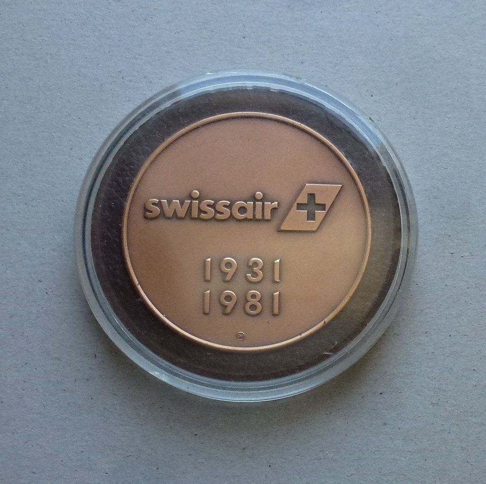 Medaillen: Bronze Medaille ++ Swissair 1931-1981 – Gebraucht aus Walkringen von Casablanca777