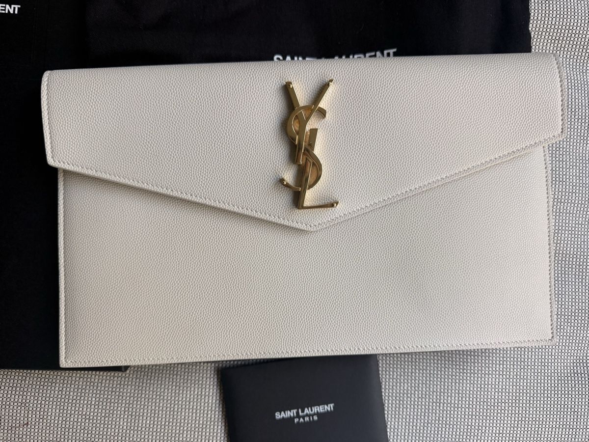 Saint Laurent Borse da donna: Saint Laurent Uptown leather clutch – Nuovo e nell'imballaggio originale da Zürich venduto da iul_9htt 3