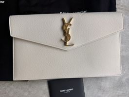 Saint Laurent Uptown leather clutch