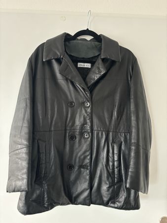 Martin Eden Lederjacke Lamm Nappa schwarz 38/40 Italien