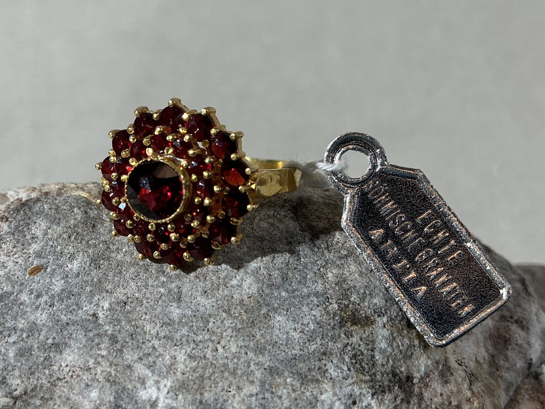 Anelli: BÖHMISCHER GRANATSCHMUCK Ring Gr. 56 – Nuovo (secondo la descrizione) da Richterswil venduto da Restwert_Richterswil