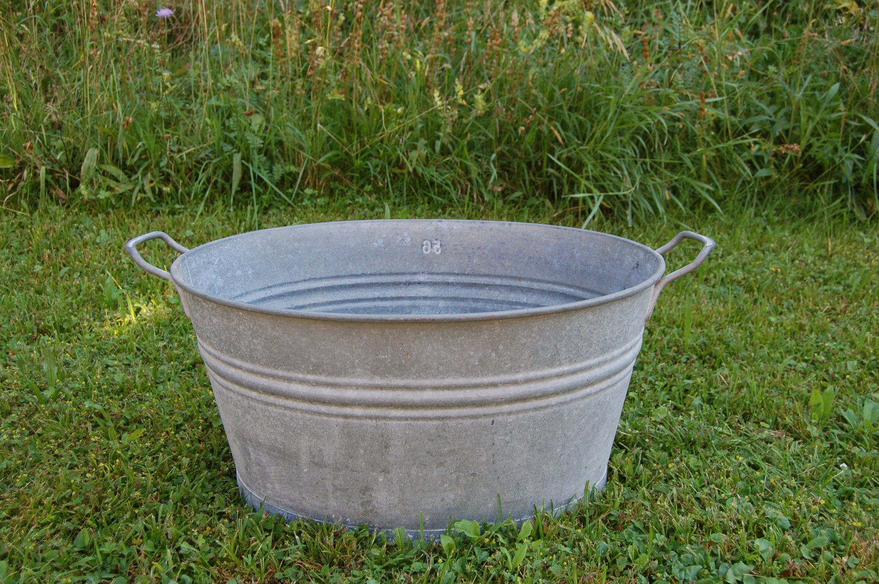 Altre Decorazioni per giardino: Zuber, Blechgelte verzinkt Gr. 56 – Usato da Bauma venduto da Dampf63 2