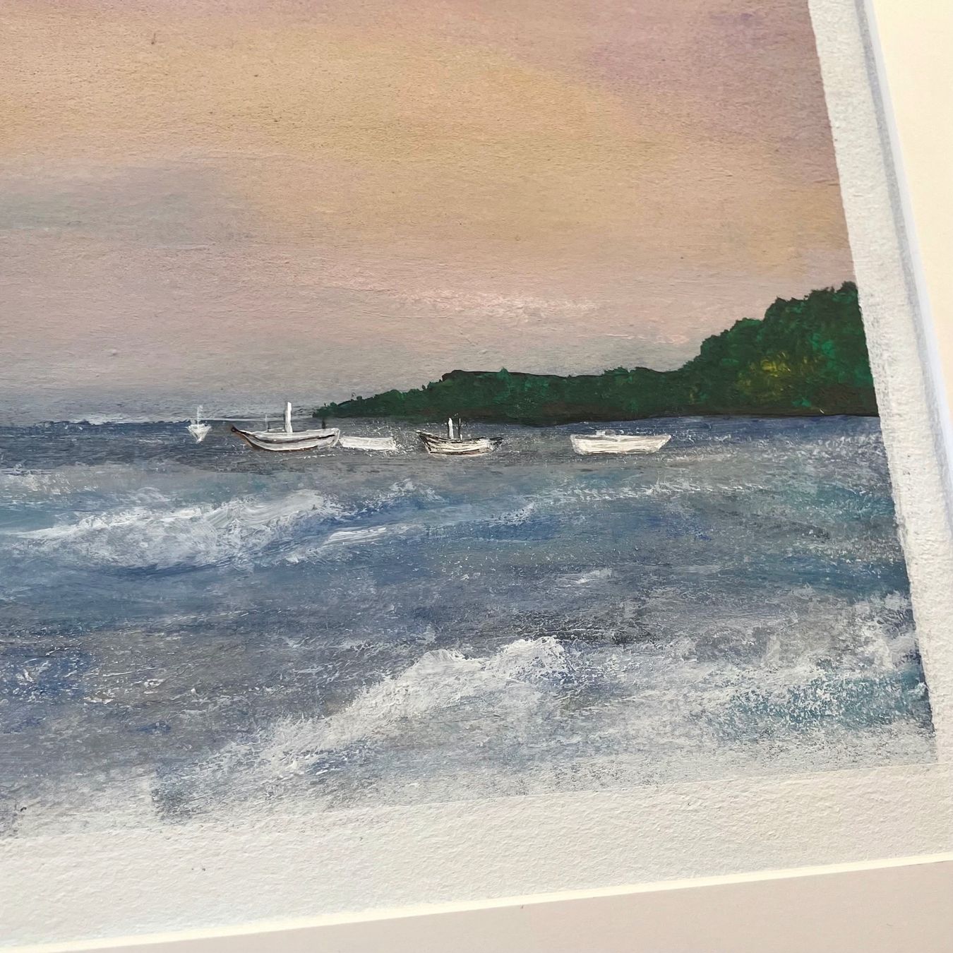 Dipinti: Bretagne Küste Meer Moderne Kunst Impressionismus Schiffe – Nuovo (secondo la descrizione) da St. Niklausen LU venduto da Stefan_Bammert_Art 2
