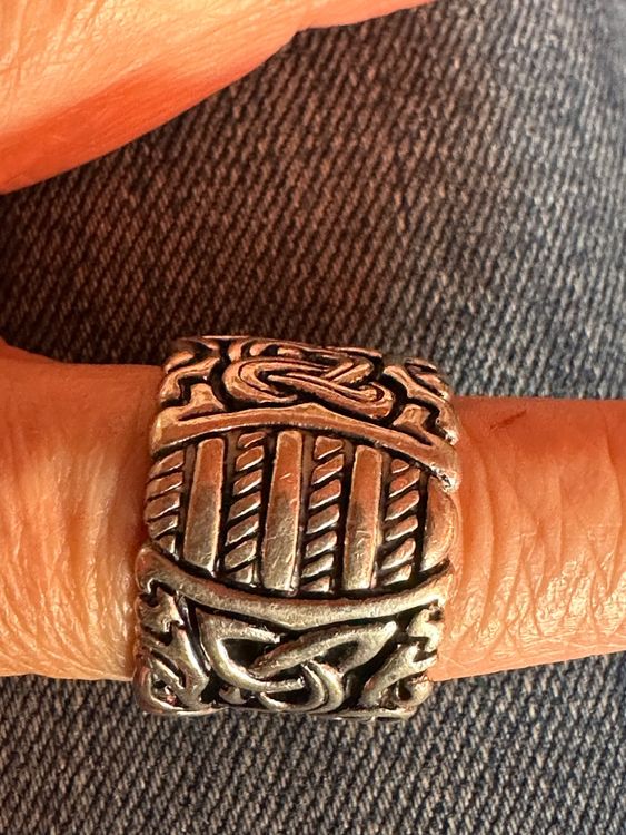 Handgefertigter Unikat Ring 925 Silber Grösse 20mm Keltisch | Kaufen