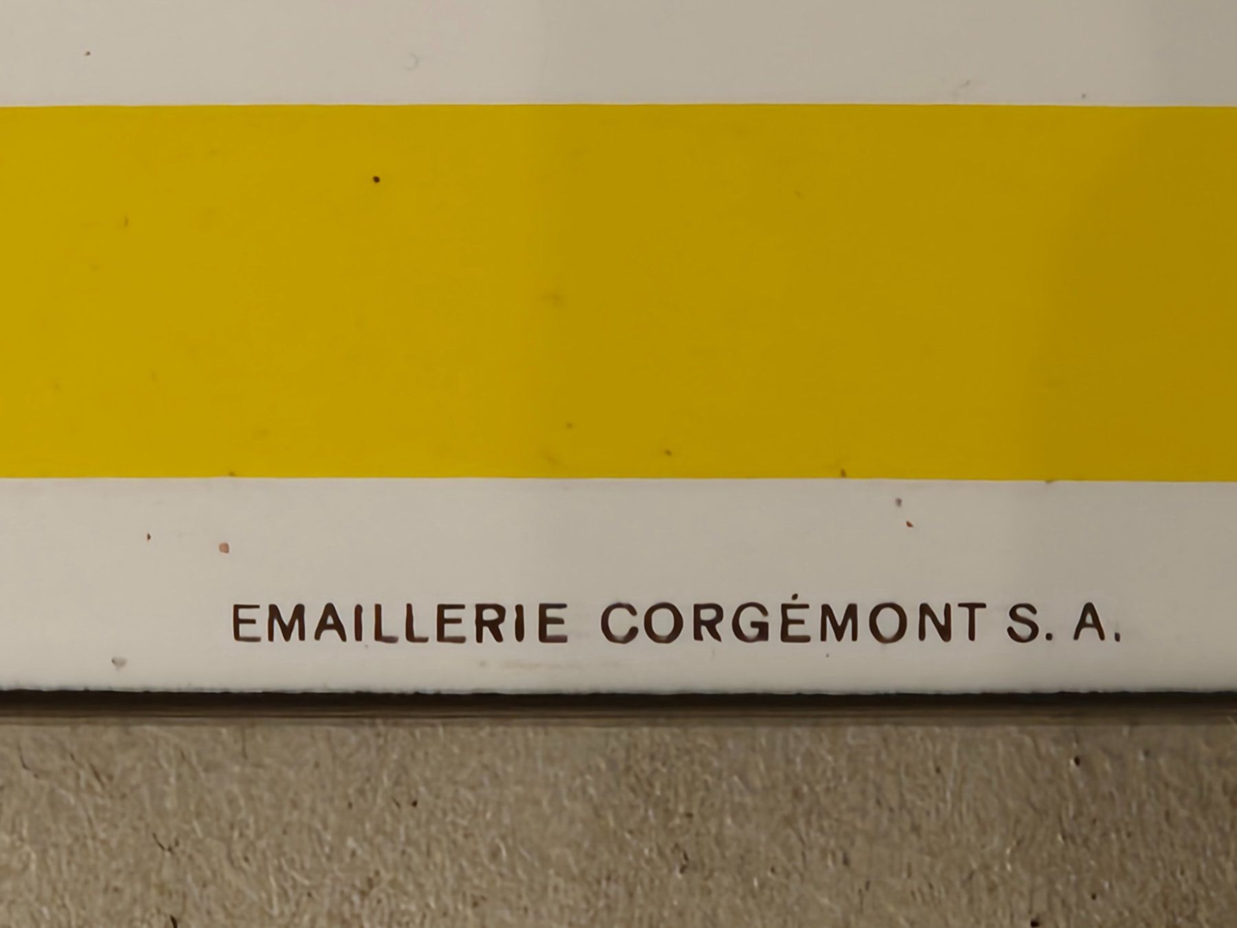 Insegne: Emailschild ORIGINAL, Top-Zustand – Usato da Binningen venduto da Masc61 1