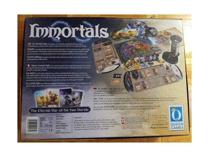 Giochi: Brettspiel "Immortals" – Usato da Zürich venduto da Desmond01 1