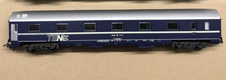 Lima Modelleisenbahnen: Lima HO 9251: SBB Schlafwagen TEN, UIC – Gebraucht aus Brüttisellen von Rentner44zh