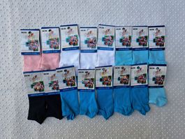 16 Paar Socken Sneakers Kinder Gr. 28-30