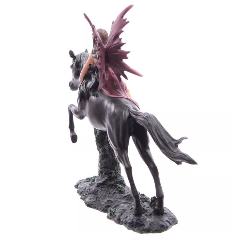 Statuette: Märchenfee auf springendem Einhorn - violett – Nuovo e nell'imballaggio originale da Menzingen venduto da fairy123 3