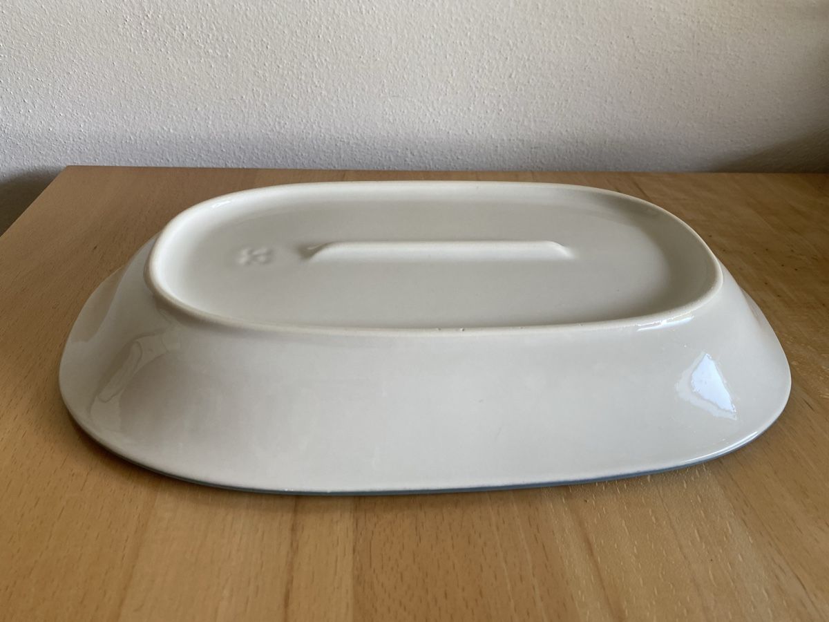Rössler Servierplatten: Rössler Platte weiss mit blauem Rand Grösse 32 – Gebraucht aus Schwarzenburg von Michellu 6