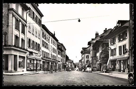 Cartoline postali: AK Payerne, Grand'Rue – Usato da Berlin venduto da bartko-reher