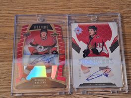 2x Rudolf Balcers ZSC Ottawa Senators Auto Rookies Limited