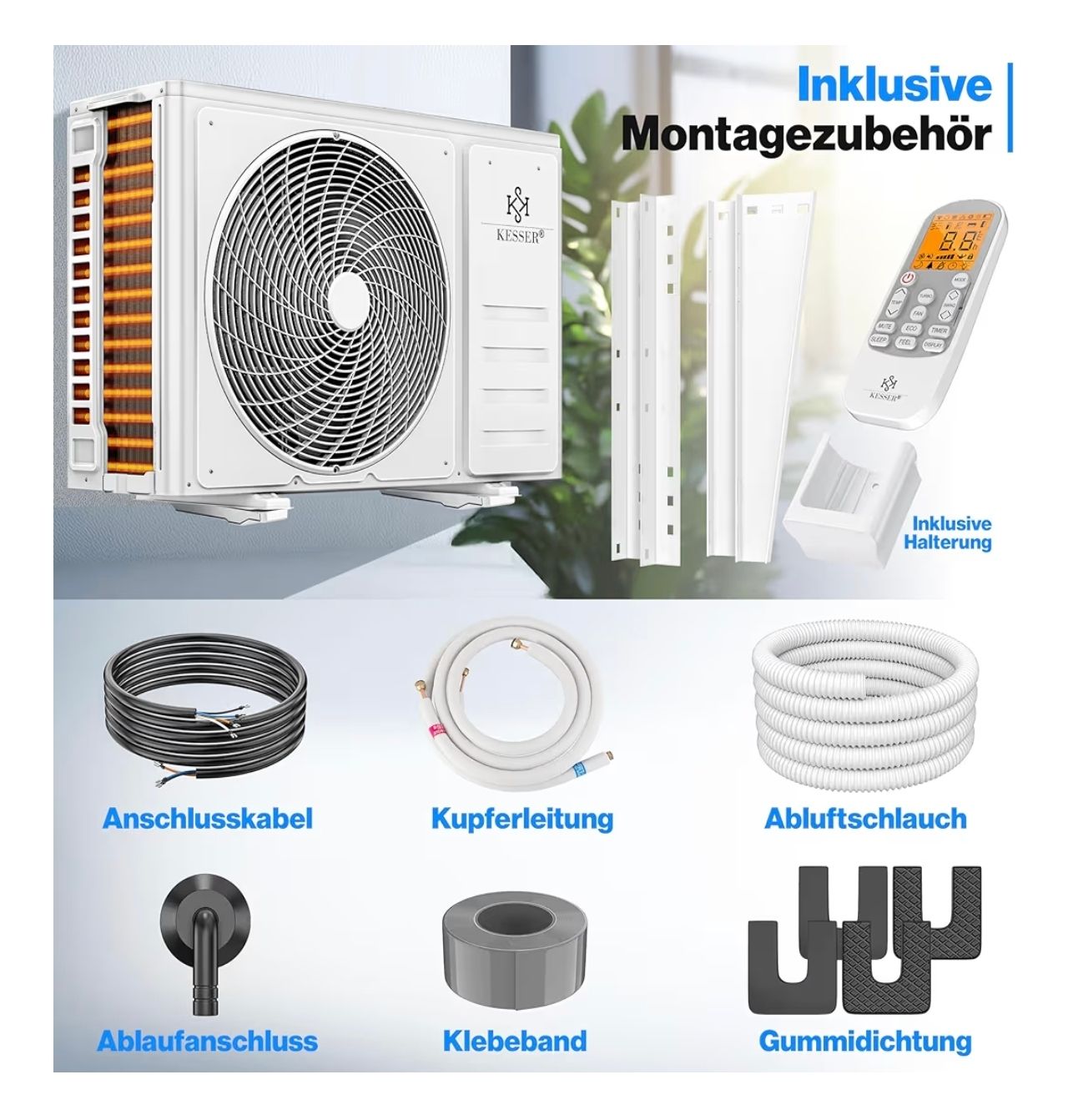 Klimageräte: KESSER Split Klimaanlage mit Aussengerät – Neu (gemäss Beschreibung) aus Schaffhausen von ale_9lgd 4