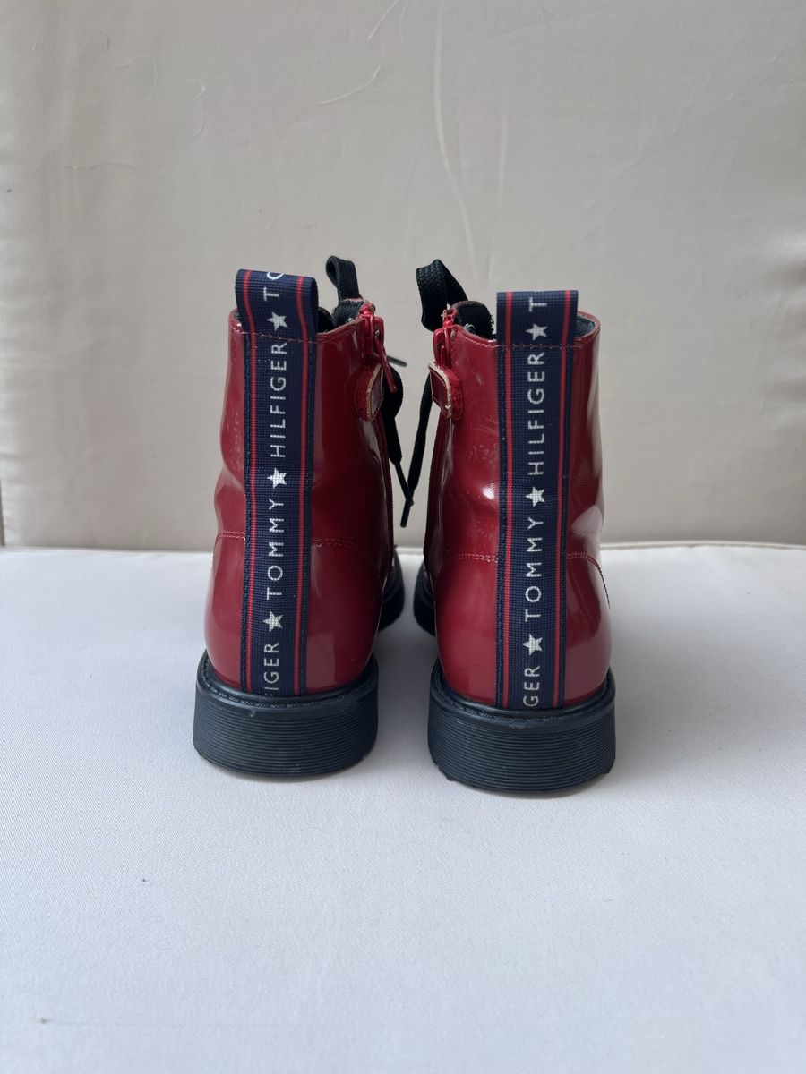 Tommy Hilfiger Damenschuhe: Tommy Hilfiger Damen Boots Rot Gr. 36 – Gebraucht aus Thalheim von karmabis_ 2