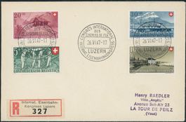 1947 - Pro Patria - R Brief - Sonderstempel