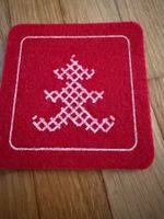 (9er Set) 9x9cm Filz Getränke Untersetzer Glasuntersetzer