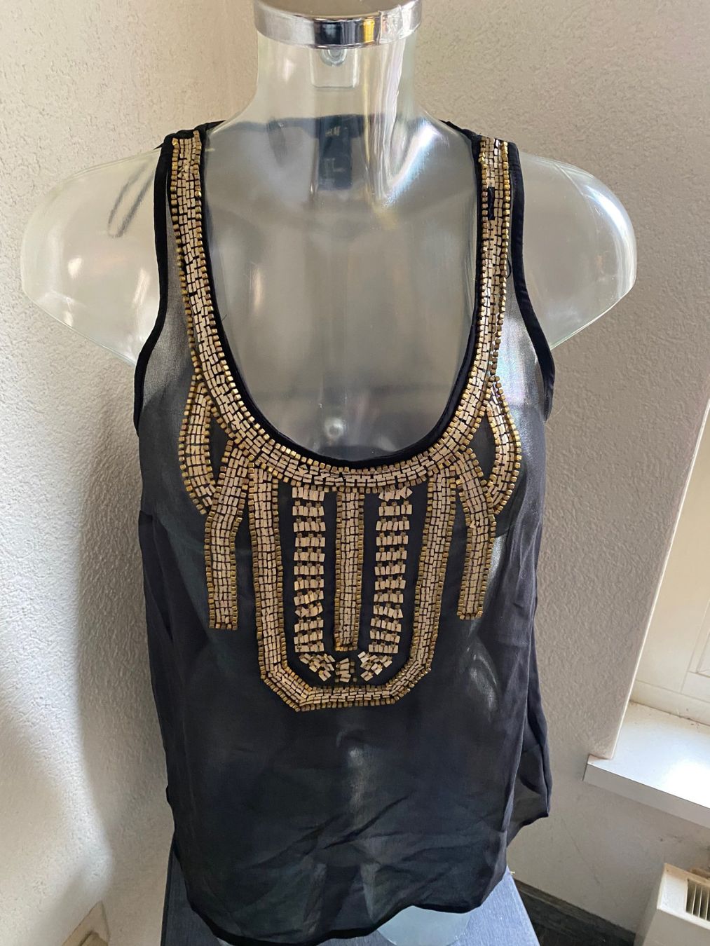 T-Shirts: TOP  schwarz transparent Grösse 34 – Gebraucht aus Allenwinden von Obalu 1