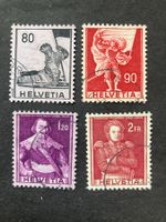 Schweiz 1958/9 Satz historische Darstellungen pap gestempelt