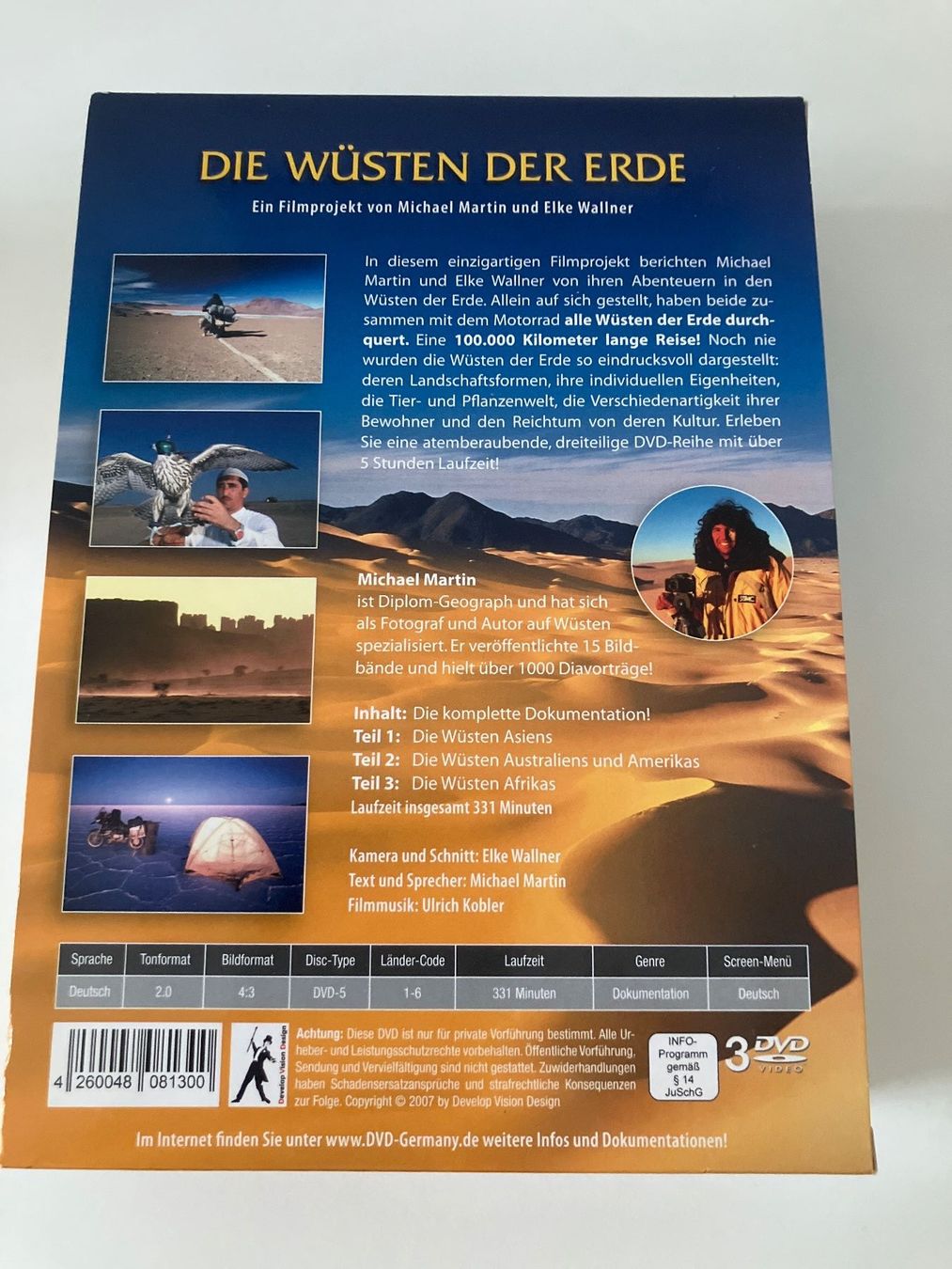 Tutti i DVDs: Die Wüsten der Erde [3 DVDs] – Usato da Arbon venduto da JoJoAs 1