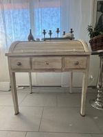 Schreibtisch Sekretaer mit Rollladen weiss Shabby Chic