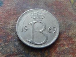 BELGIQUE  25  Centimes  1969