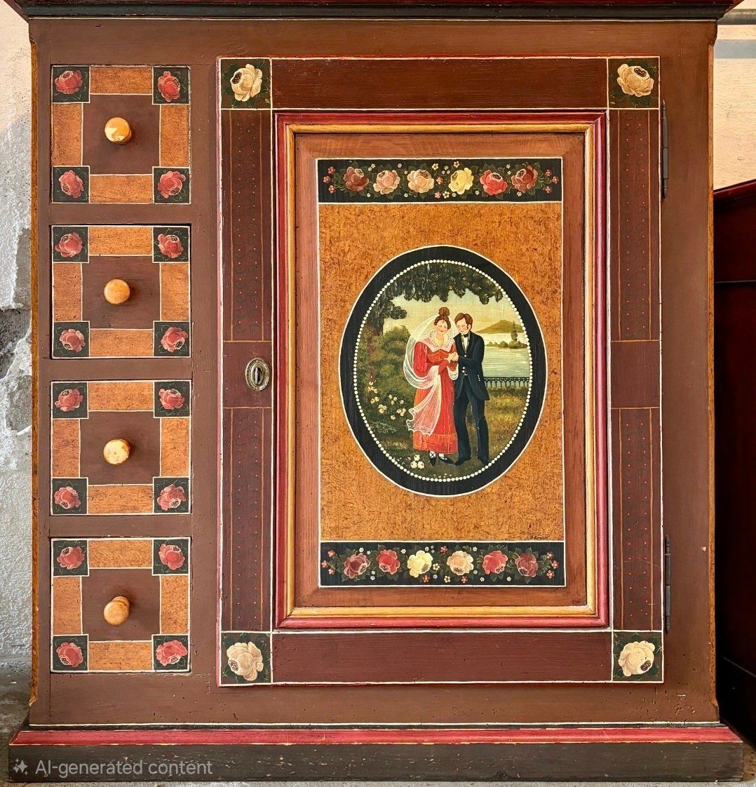 Armadi: Bauernschrank, handbemalt – Usato da Flawil venduto da Philip2005