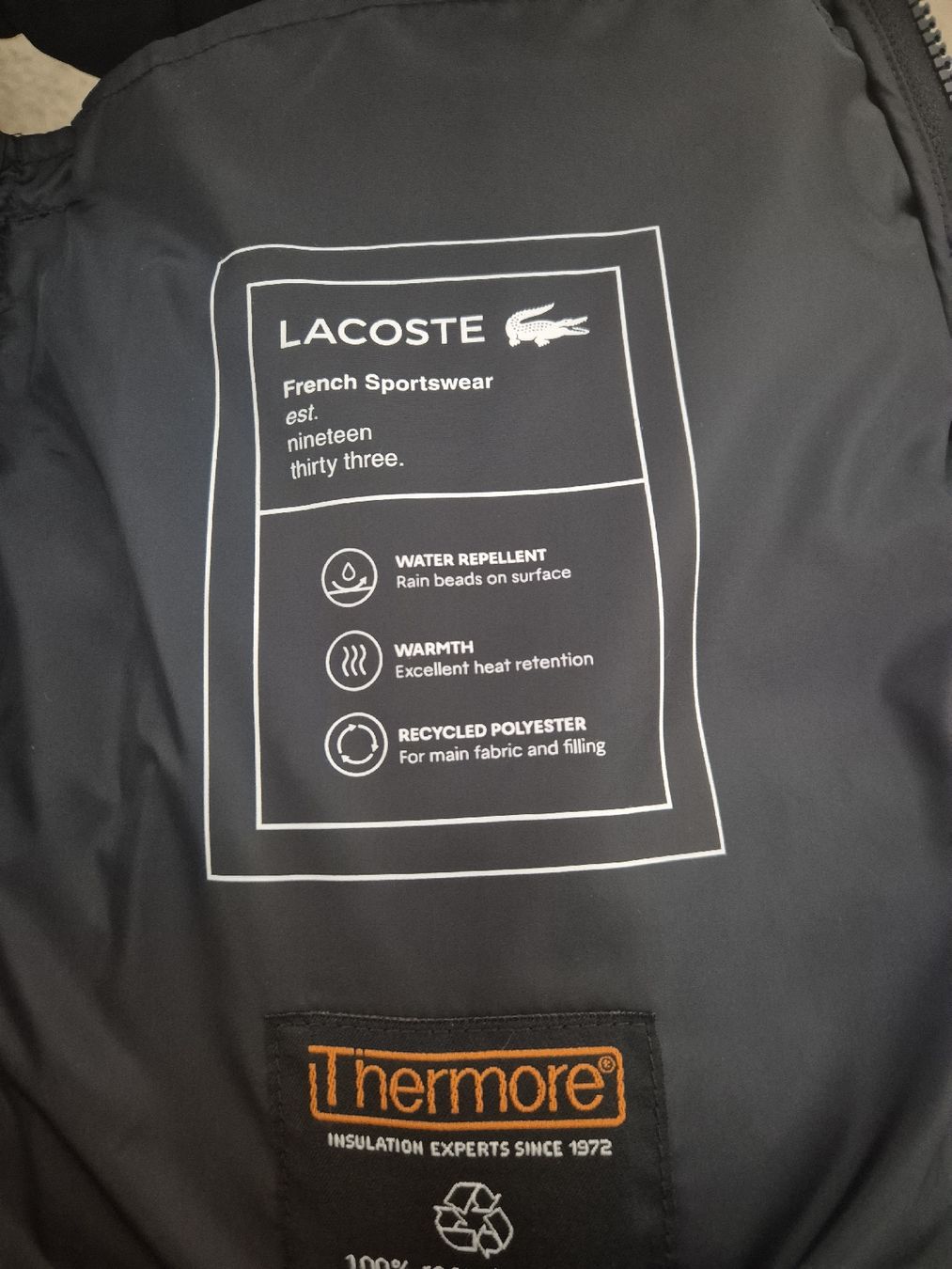 Lacoste Gilet & Giacche: Lacoste Steppweste dunkelblau Grösse L  – Nuovo (secondo la descrizione) da Zürich venduto da Kreis3ZH 2