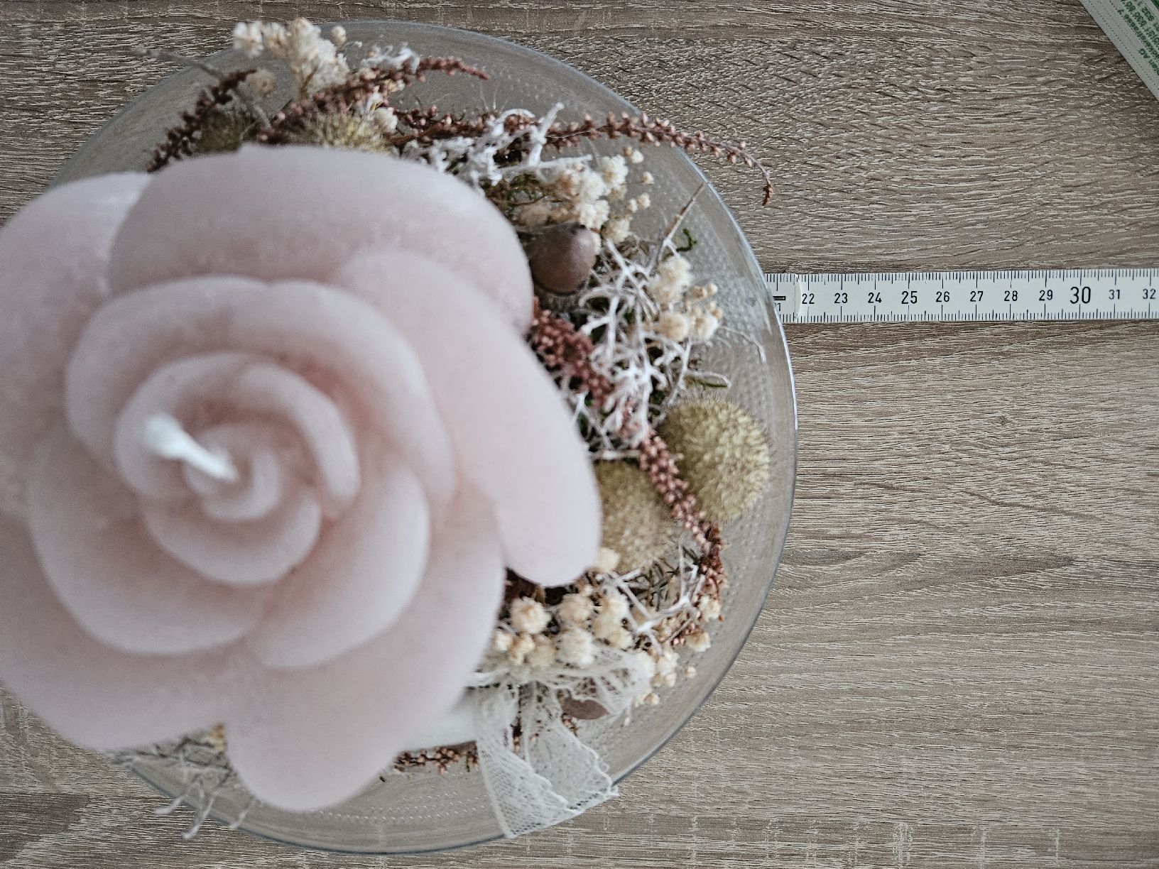 Kerzen: Romantische Rosenkerze mit Deko – Neu (gemäss Beschreibung) aus Wauwil von seriously3 5