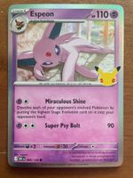 Pokemon Espeon Holo 30 Jahre (Versand gratis)