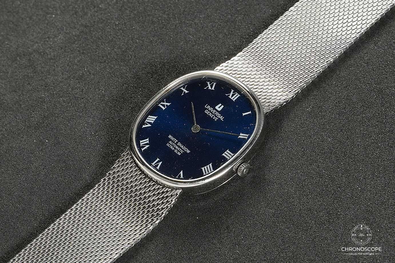 Universal Genève Orologi: Universal Geneve White Shadow Ellipse, Microrotor Cal. 2-66, – Usato da Luzern venduto da ChronoScope6004 3