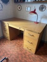 Büro-Schreibtisch Holz mit Schubladen
