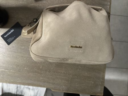 NeroGiardini Handtasche Wildleder beige neu mit Etikett