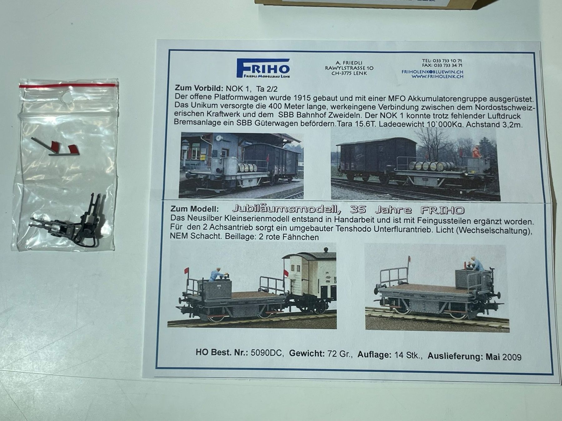 Friho Modellini di ferrovie: Friho, NOK 1 – Usato da Krummenau venduto da ferrotech 1
