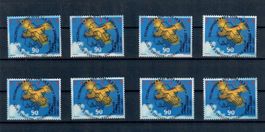 100 Jahre Aeroclub Schweiz Kat.2001  Nr. 1016 A-H ET Voll