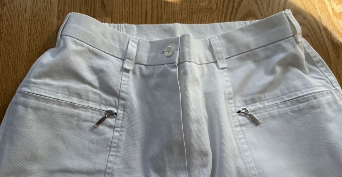 Pantaloni: Pantalon blanc, taille 36 – Usato da Genève venduto da valmath 1