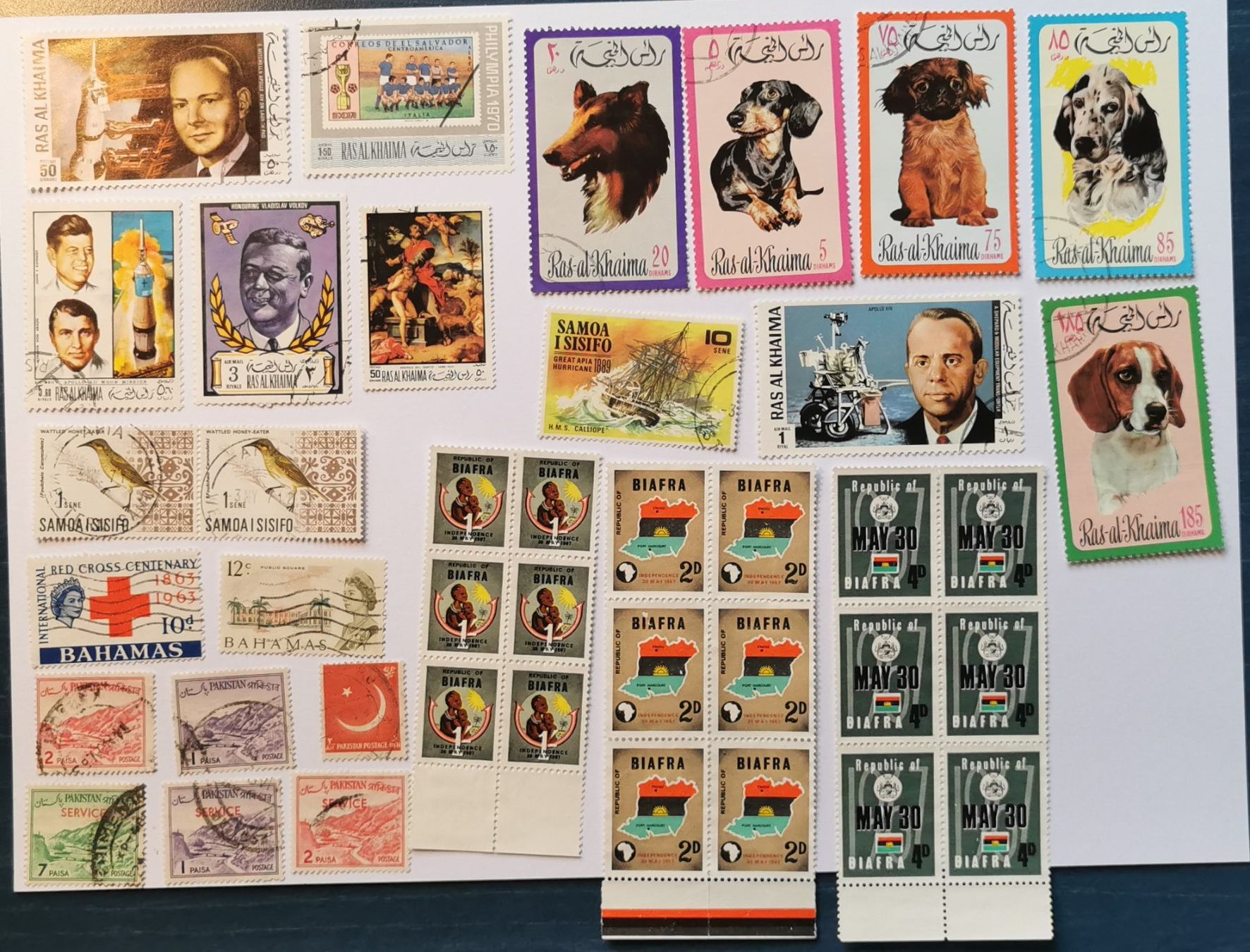 Alle Briefmarken: Div. Länder – Gebraucht aus Aadorf von Chnorli-Furz