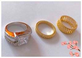 Ausverkauf Sale LOT 3 x Ring Gr. 54 Zirkonia