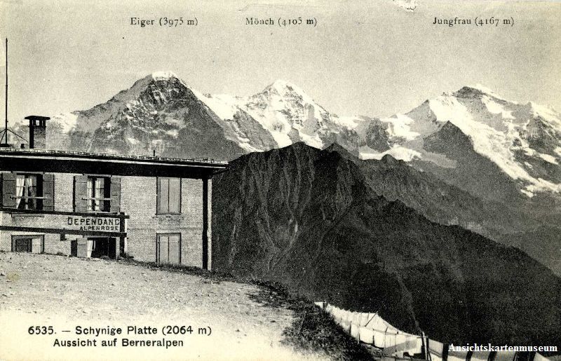 Cartoline postali: Schynige Platte - Restaurant + c1910 – Usato da Emmenbrücke venduto da teestube