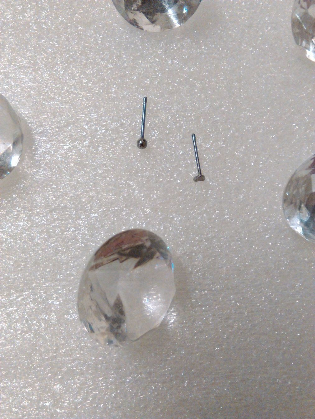 Gioielli per piercing: EDELSTHAL NASEN STECKER;SILBER FARBE – Nuovo (secondo la descrizione) da Basel venduto da bijoutrie_4 3