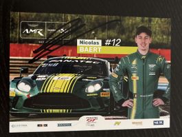 Signiertes Nicolas Baert Autogrammkarte AMR #12