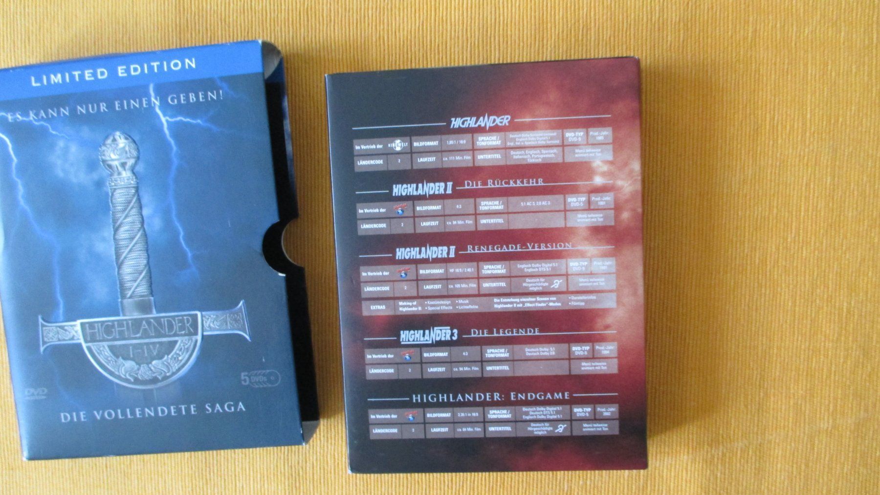 Tous les DVDs: DVD BOX Highlander 1-4/ MEGA RAR!!! – Neuf (Voir description) à Wattenwil par Firebird1 6