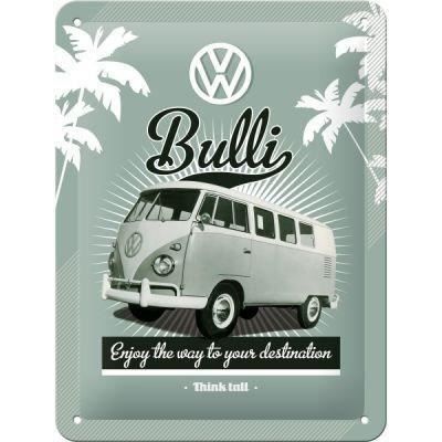 Volkswagen Schilder: Blechschild - VW RETRO BULLI - 15X20CM – Neu und originalverpackt aus Rupperswil von big-one-sale