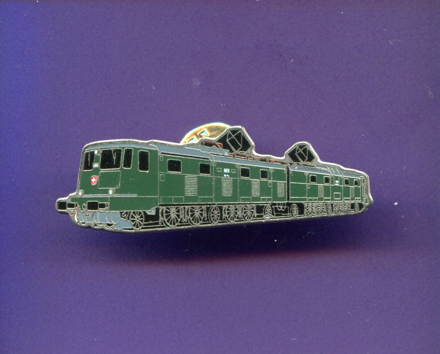 SBB/CFF/FFS Placchette & Badge: Schmid-Müller  SBB  Ae 8/14  Lim.125 – Usato da Winterthur venduto da Sammleroase
