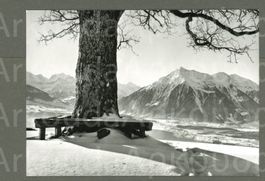 AK sw Heiligenschwendi BE Niesen vom „Vesuv“ aus ≈ 1967