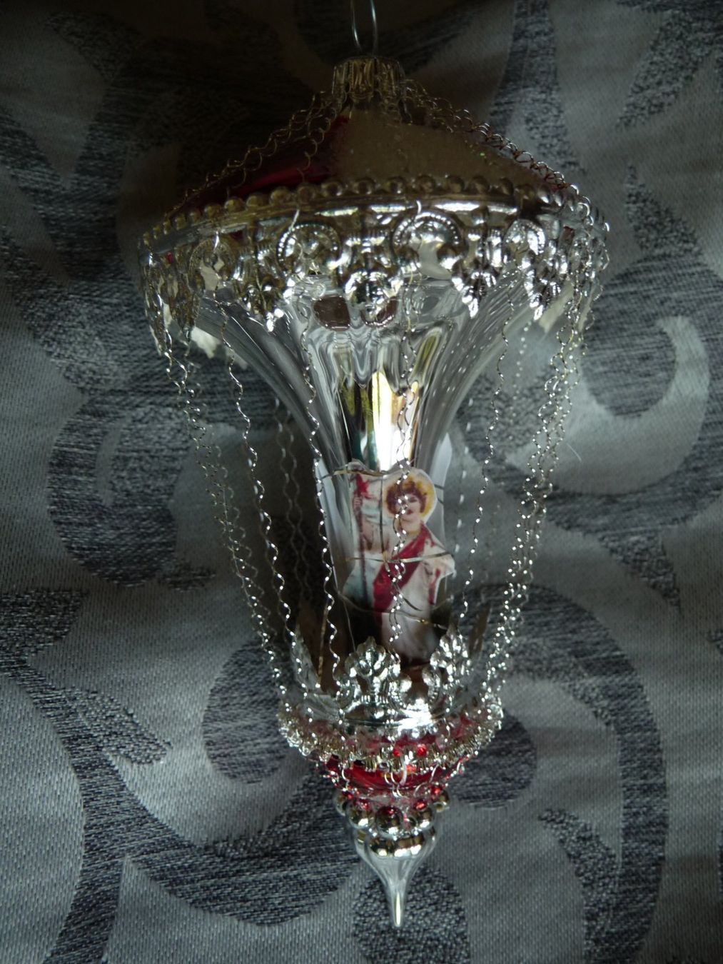Tutte le decorazioni: Nostalgischer Christbaumschmuck silber-rot – Nuovo e nell'imballaggio originale da Alpnach Dorf venduto da marvo 1