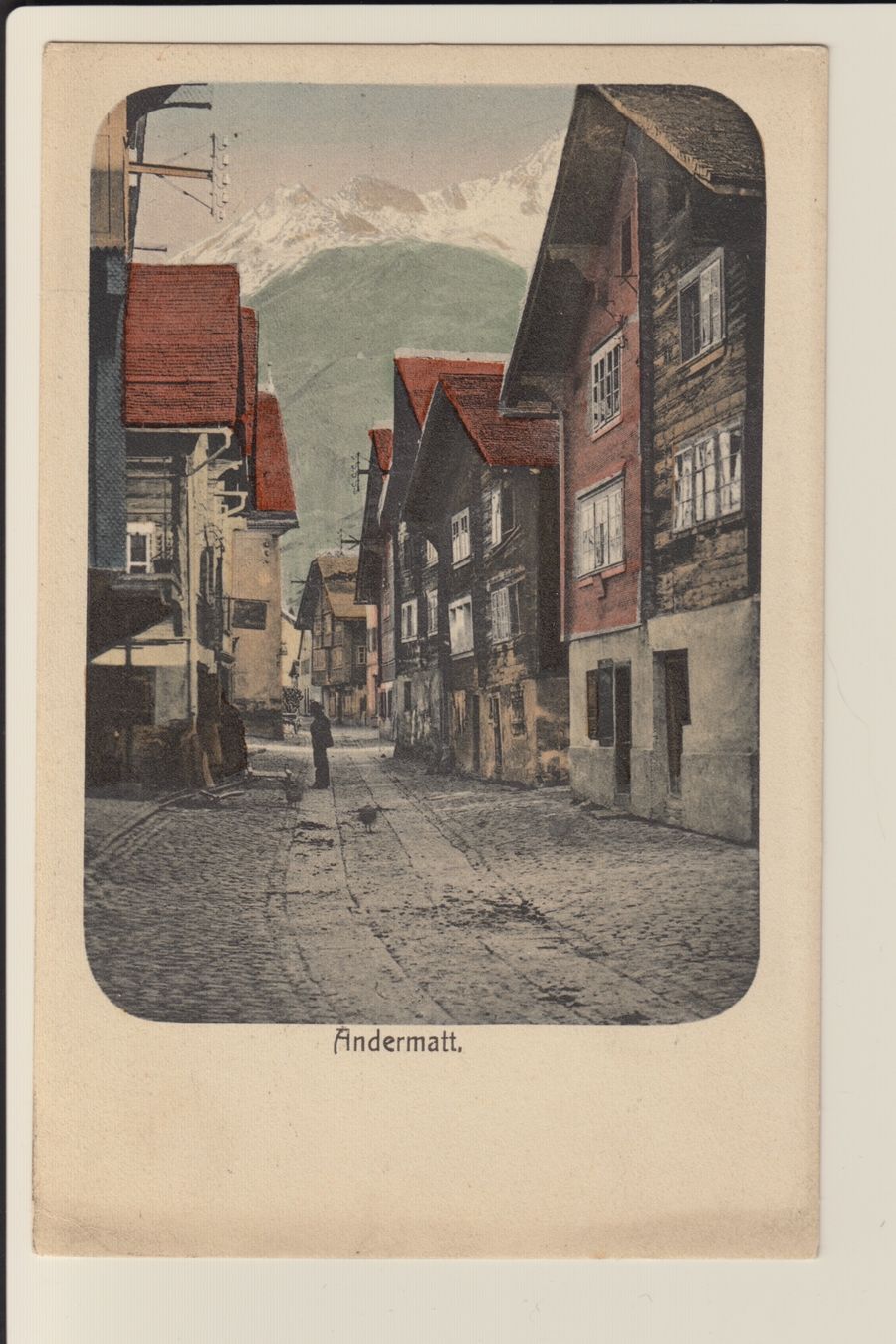 Cartoline postali: AK Andermatt Strassenansicht – Usato da Kirchberg BE venduto da Mgh