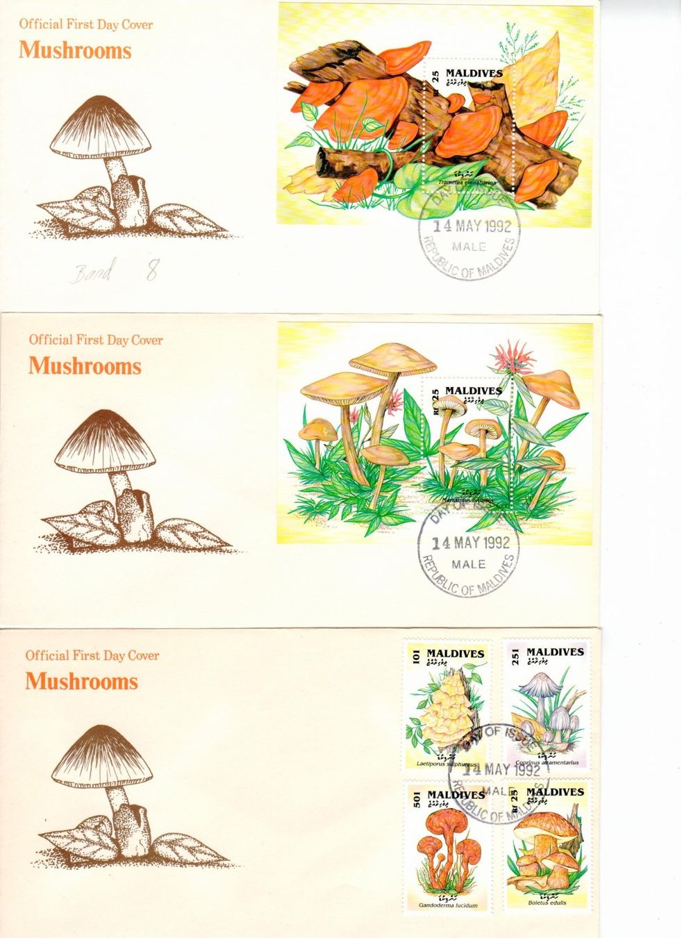 Alle Briefmarken: Briefe, Motive Pilze – Gebraucht aus Wolhusen von Curver9