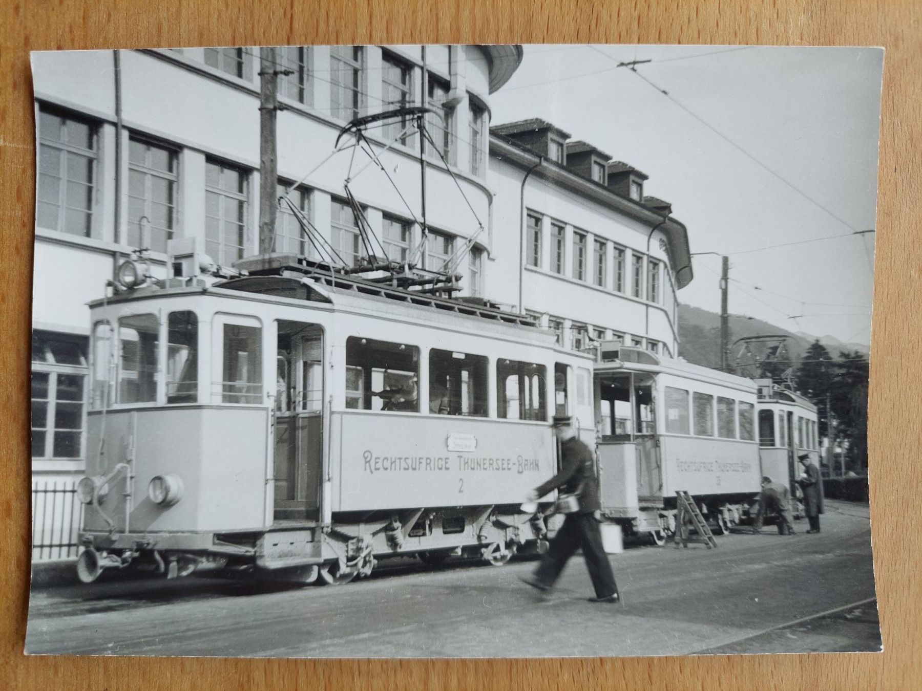 Cartoline postali: Echtfotokarte Rechtsufrige-Thunersee-Bahn – Usato da Obfelden venduto da Foto_Bild_Kunst_Buch